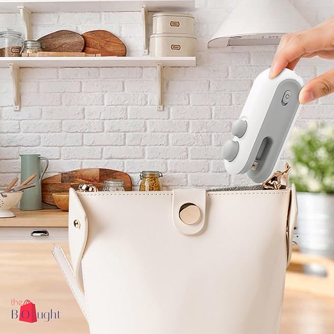 2 in 1 Mini Bag Sealer - USB Rechargeable, Magnetic and Cutter.