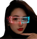 Led Glasses 7 Colors & 5 Modes, Rectangular, Retro, Multicolour (7 colors), Luminous Glasses for Halloween Cosplay Party Bar